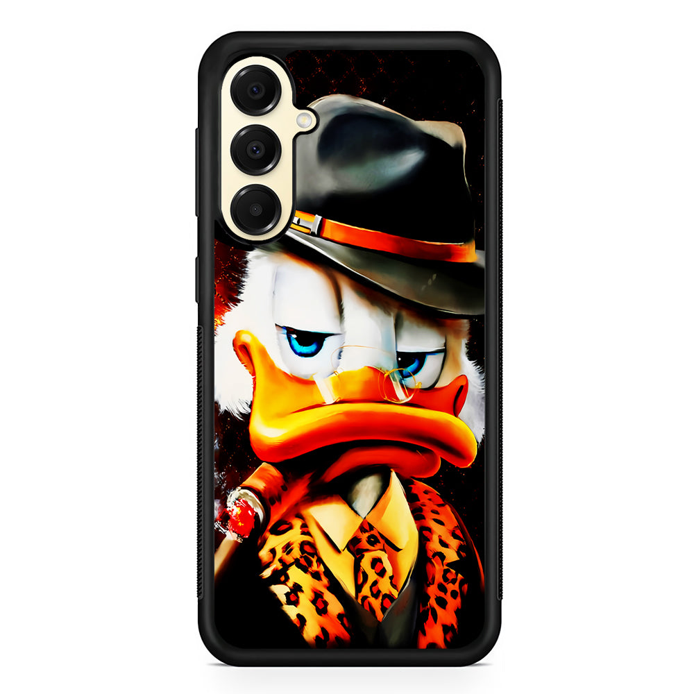 Scrooge McDuck Gangster Style Samsung Galaxy A16 Case | Slim Rubber Samsung Galaxy A16 Case