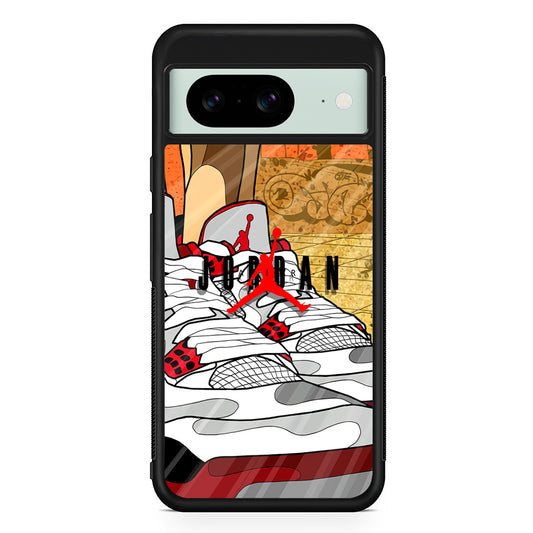 Air Jordan The Cartoon Shoes Google Pixel 8 Case | Durable Protective Cover for Google Pixel 8