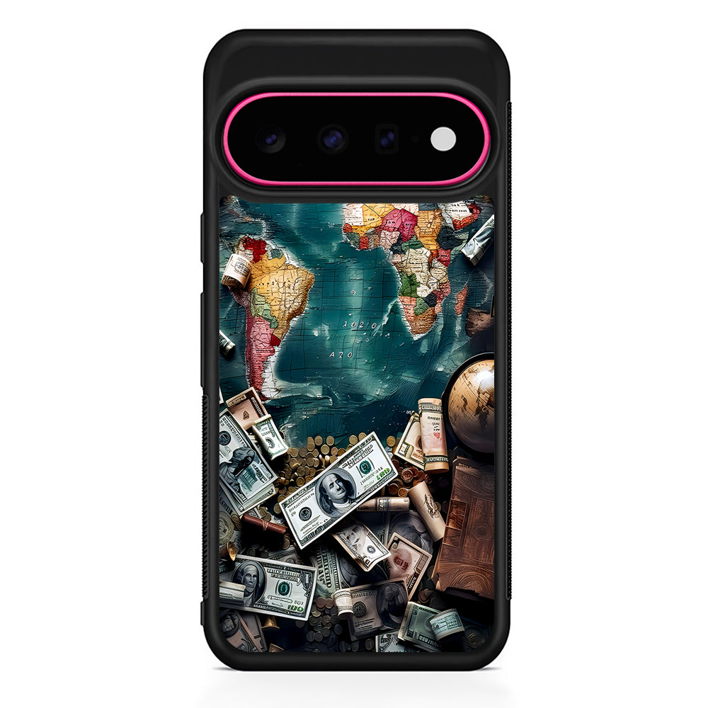 Money on The Map Travel Google Pixel 11 Case | Slim Shockproof Cover