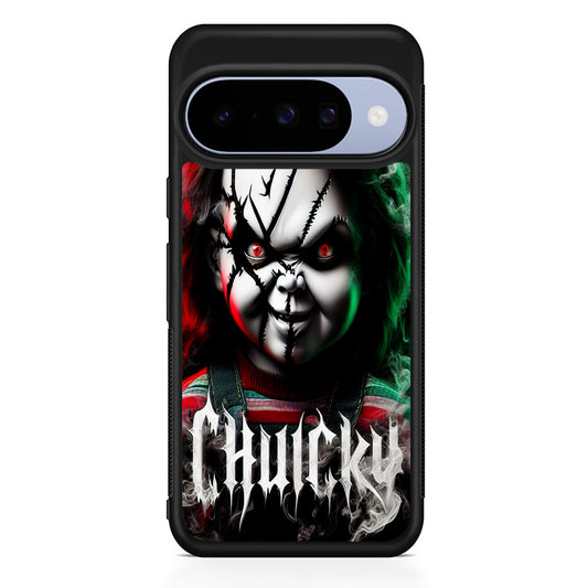 Chucky Doll Scary Face Google Pixel 10 Case | Google Pixel 10 Rubber Protective Case