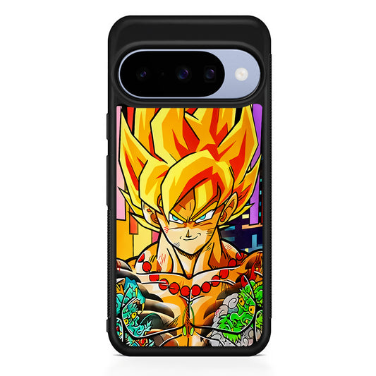 Goku Dragon Ball Z Yakuza Google Pixel 10 Case | Google Pixel 10 Rubber Protective Case