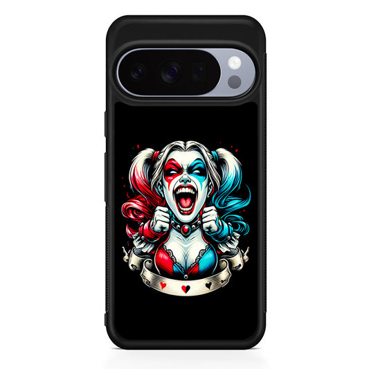 Harley Quinn Scream Google Pixel 10 Pro Case | Slim Google Pixel 10 Pro Rubber Case