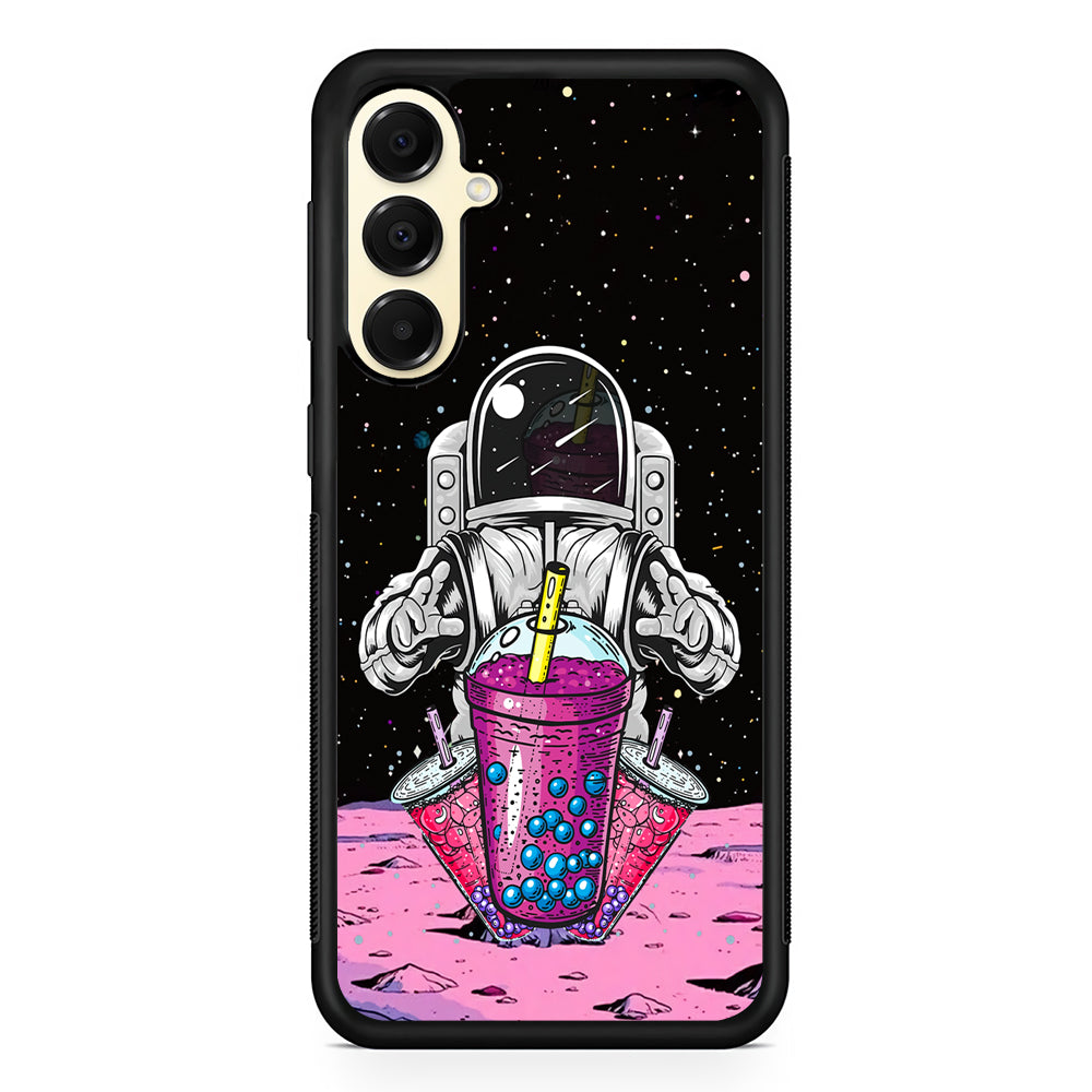Astronaut and Bubble Ice Samsung Galaxy A16 Case | Slim Rubber Samsung Galaxy A16 Case