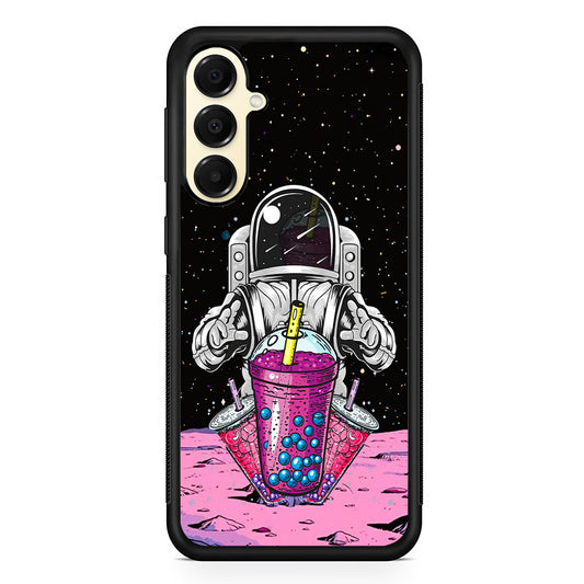 Astronaut and Bubble Ice Samsung Galaxy A16 Case | Slim Rubber Samsung Galaxy A16 Case