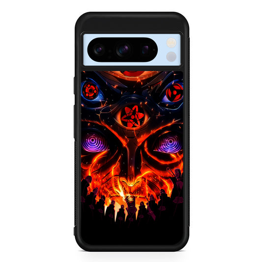Naruto Akatsuki Clan Eyes Google Pixel 8 Pro Case | Slim Rubber Case for Google Pixel 8 Pro