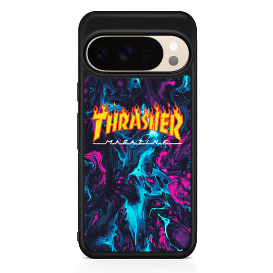 Thrasher Purple Liquid Google Pixel 10 Pro XL Case | Durable Google Pixel 10 Pro XL Cover