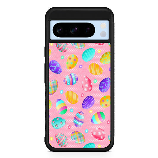 Cute Easter Pastel Eggs Google Pixel 8 Pro Case | Slim Rubber Case for Google Pixel 8 Pro