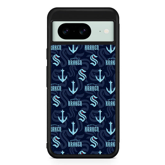 NHL Seattle Kraken Pattern Google Pixel 8 Case | Durable Protective Cover for Google Pixel 8