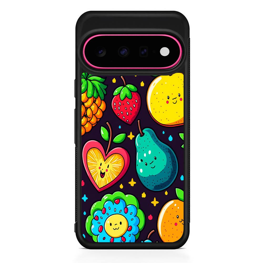 Cute Colorful Fruit Cartoon Google Pixel 11 Case | Slim Shockproof Cover