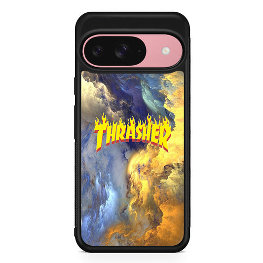 Thrasher Golden Smoke Google Pixel 9 Case | Durable Google Pixel 9 Cover