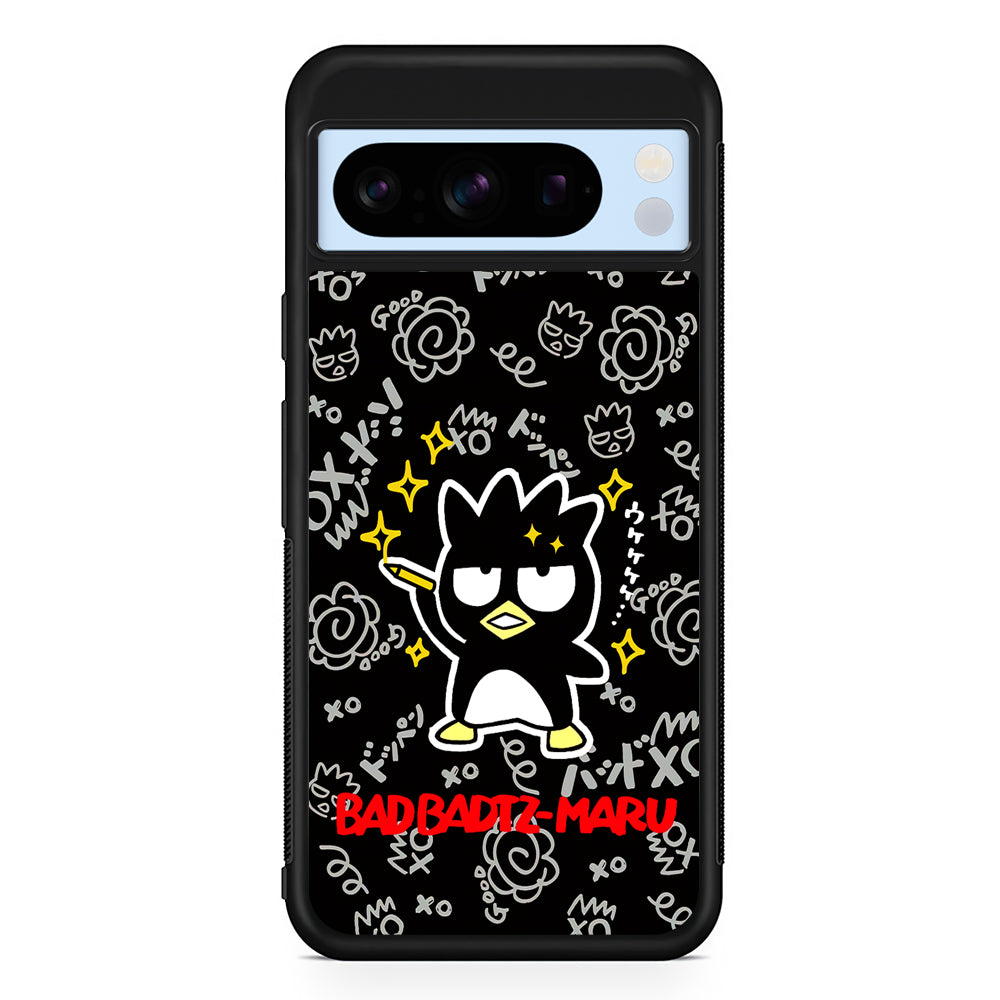 Badtz Maru Sanrio Black Google Pixel 8 Pro Case | Slim Rubber Case for Google Pixel 8 Pro