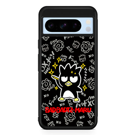 Badtz Maru Sanrio Black Google Pixel 8 Pro Case | Slim Rubber Case for Google Pixel 8 Pro