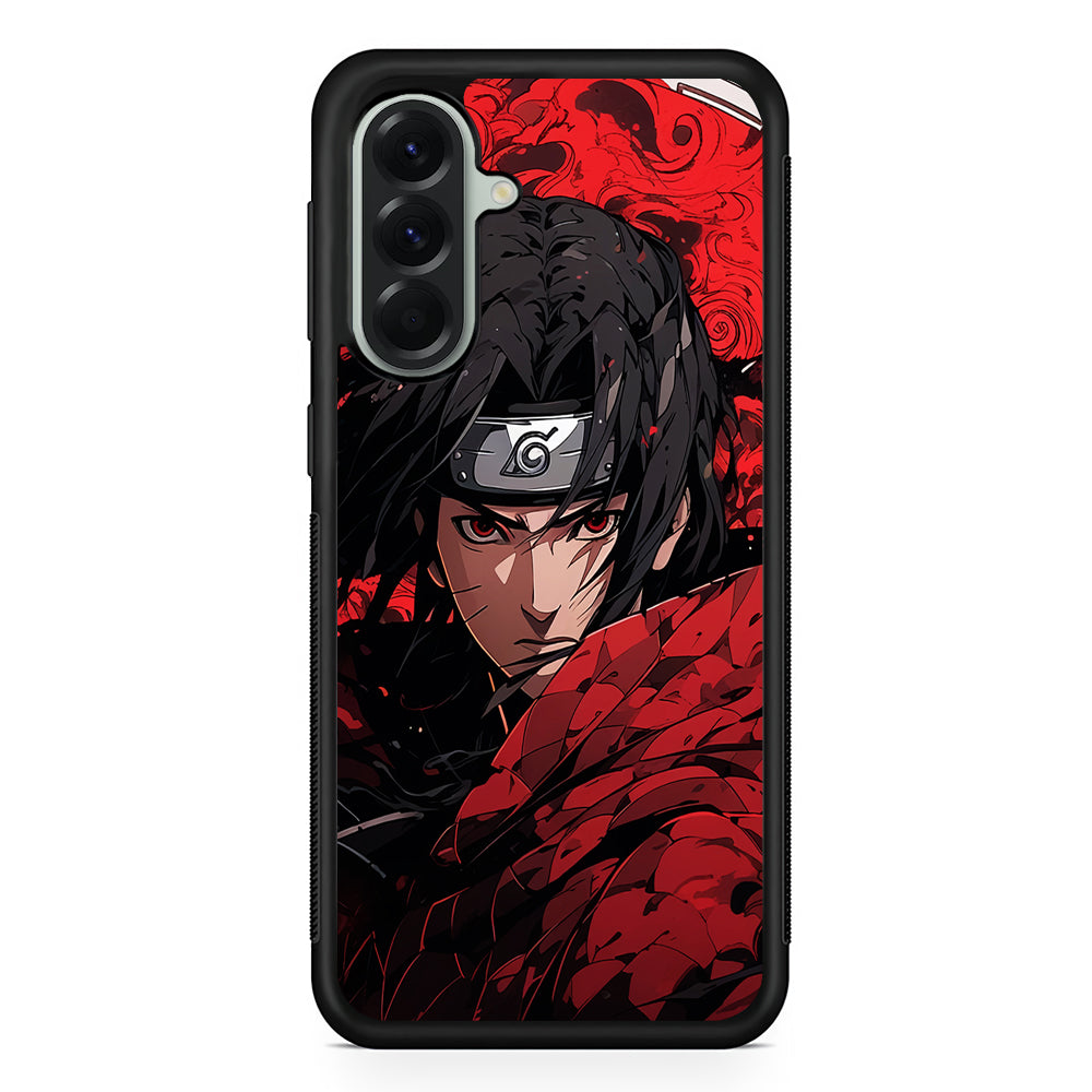 Itachi Uchiha Red Clothes Samsung Galaxy A56 Case | Samsung Galaxy A56 Protective Rubber Case