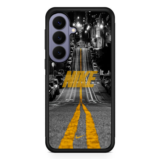 Nike Night Yellow Flames Samsung Galaxy S26 Case | Lightweight Samsung Galaxy S26 Phone Case