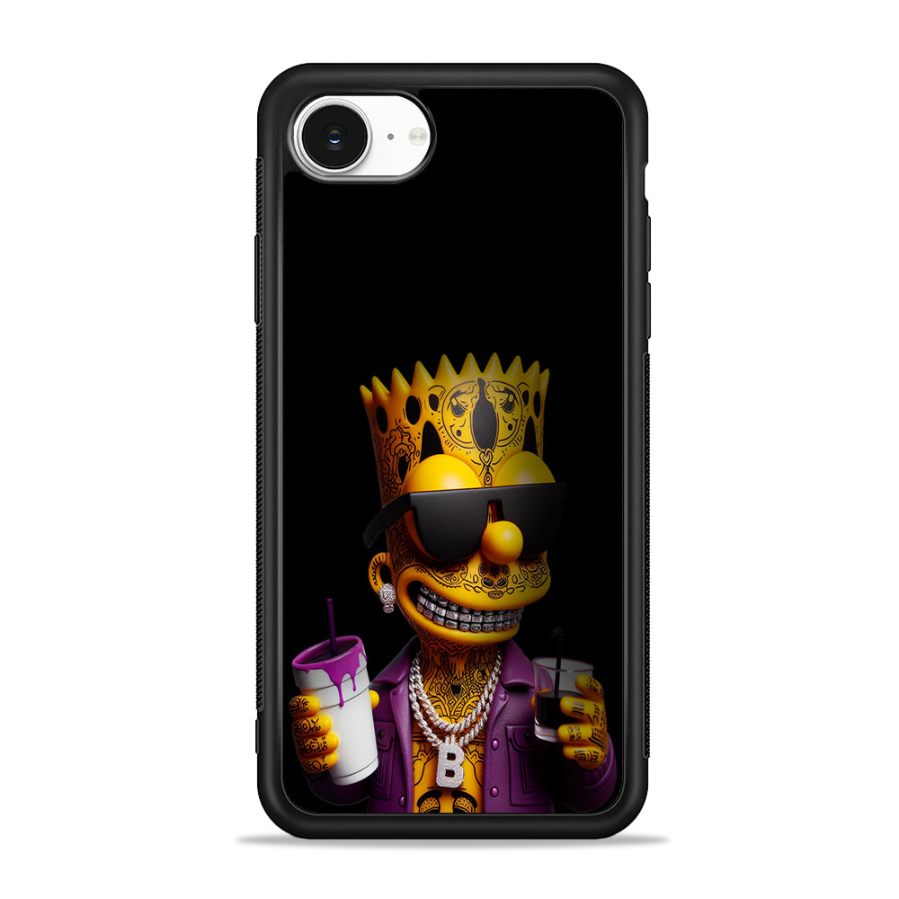 Bart Simpson The Rapper iPhone 16e Case | Protective Phone Cover