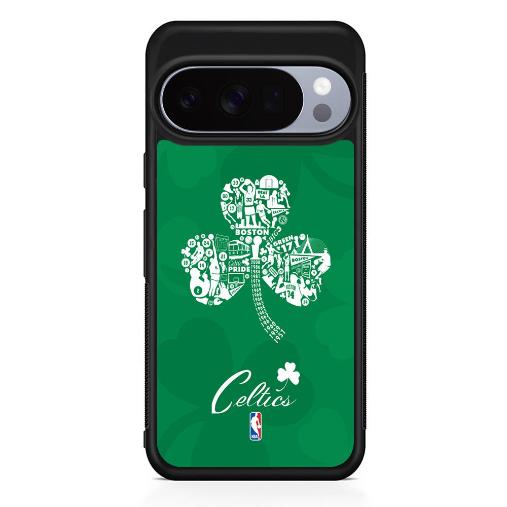 NBA Boston Celtics Logo Google Pixel 10 Pro Case | Slim Google Pixel 10 Pro Rubber Case