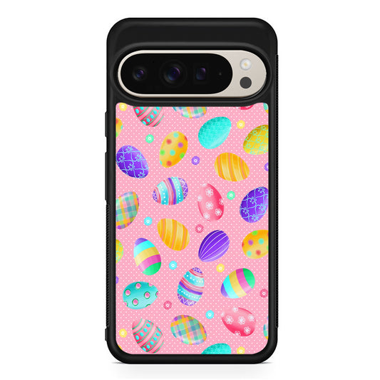Cute Easter Pastel Eggs Google Pixel 9 Pro Case | Slim Protective Cover
