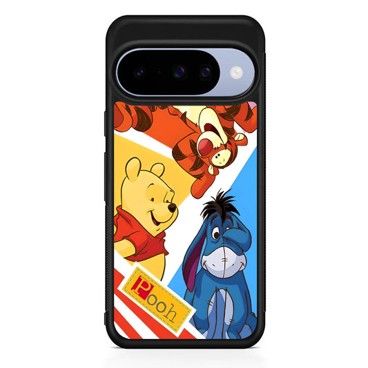 Winnie The Pooh Friends for Life Google Pixel 10 Case | Google Pixel 10 Rubber Protective Case