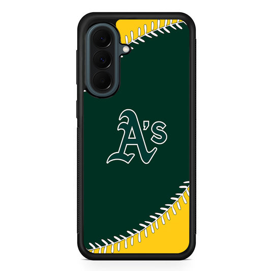 MLB Oakland Athletics Team Samsung Galaxy A37 Case | Samsung Galaxy A37 Rubber Phone Case