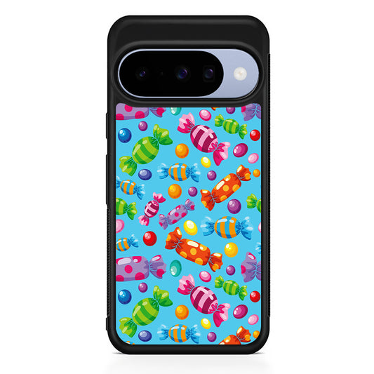 Colorfully Wrapped Candies Google Pixel 10 Case | Google Pixel 10 Rubber Protective Case
