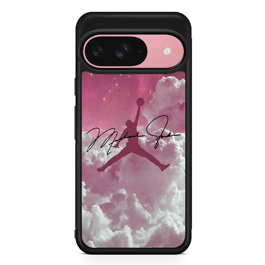 Air Jordan Signature Art of Aesthetic Aurora Google Pixel 9 Case | Google Pixel 9 Protective Rubber Case