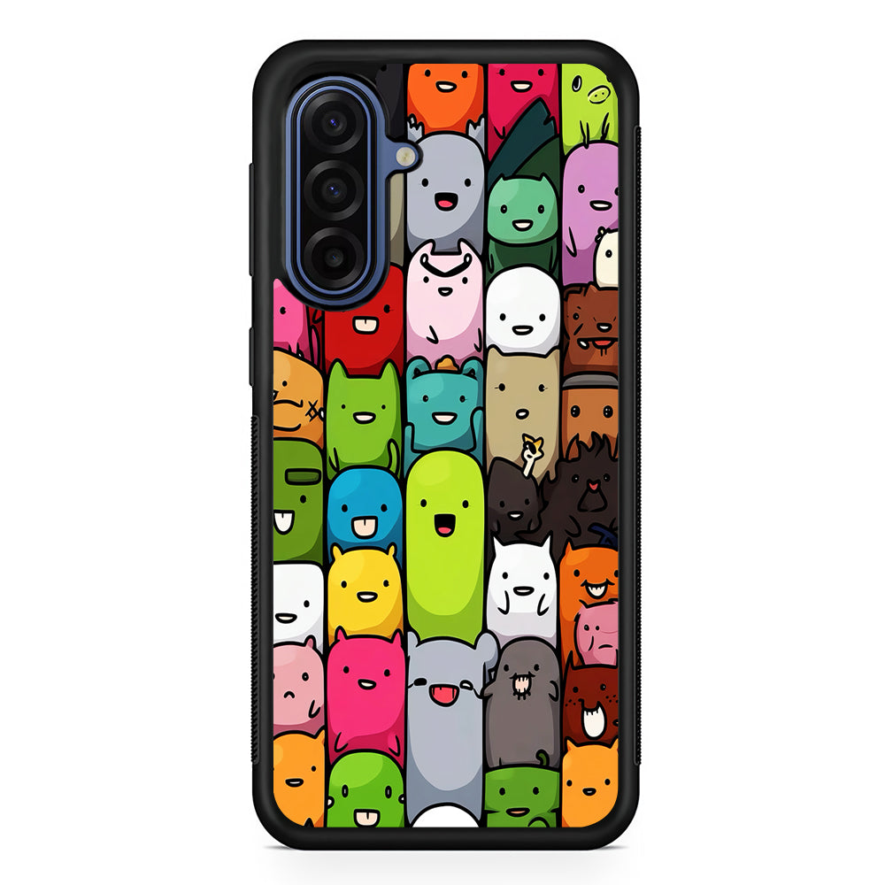 Monster Cute Cartoon Doodle Samsung Galaxy A17 Case | Slim Protective Phone Cover