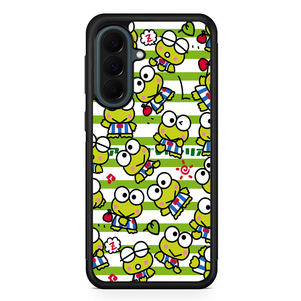 Keroppi Want to Vacation Samsung Galaxy A37 Case | Samsung Galaxy A37 Rubber Phone Case