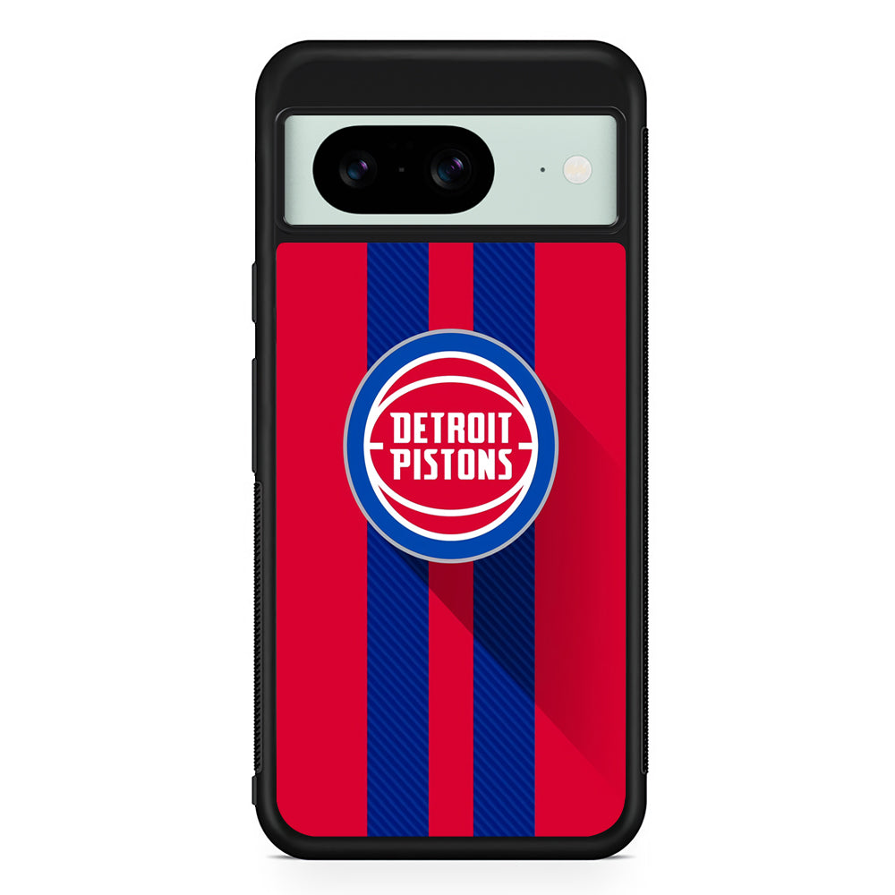 NBA Detroit Pistons Victory Ball Google Pixel 8 Case | Durable Protective Cover for Google Pixel 8