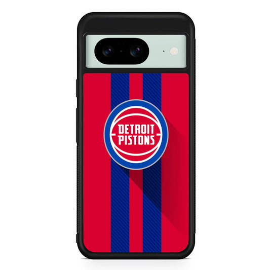 NBA Detroit Pistons Victory Ball Google Pixel 8 Case | Durable Protective Cover for Google Pixel 8