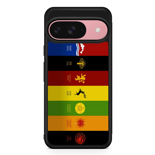 Game Of Thrones Flag Slogan Google Pixel 9 Case | Google Pixel 9 Protective Rubber Case
