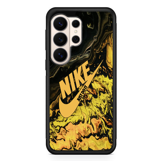 Nike Marble Yellow Liquid Samsung Galaxy S26 Ultra Case | Slim Everyday Protection for Galaxy S26 Ultra