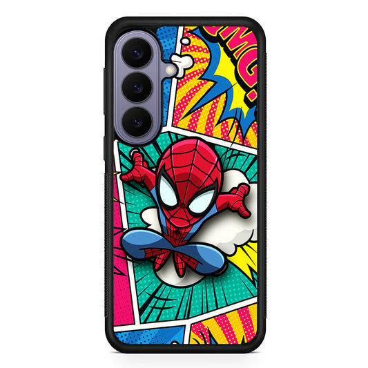 Spiderman Comic Poof Samsung Galaxy S26 Case | Durable Rubber Case for Samsung Galaxy S26