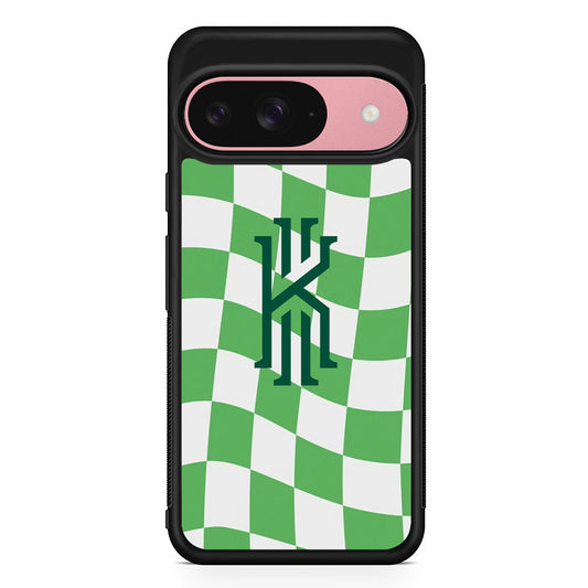 Kyrie Irving Green Flag Google Pixel 9 Case | Google Pixel 9 Protective Rubber Case