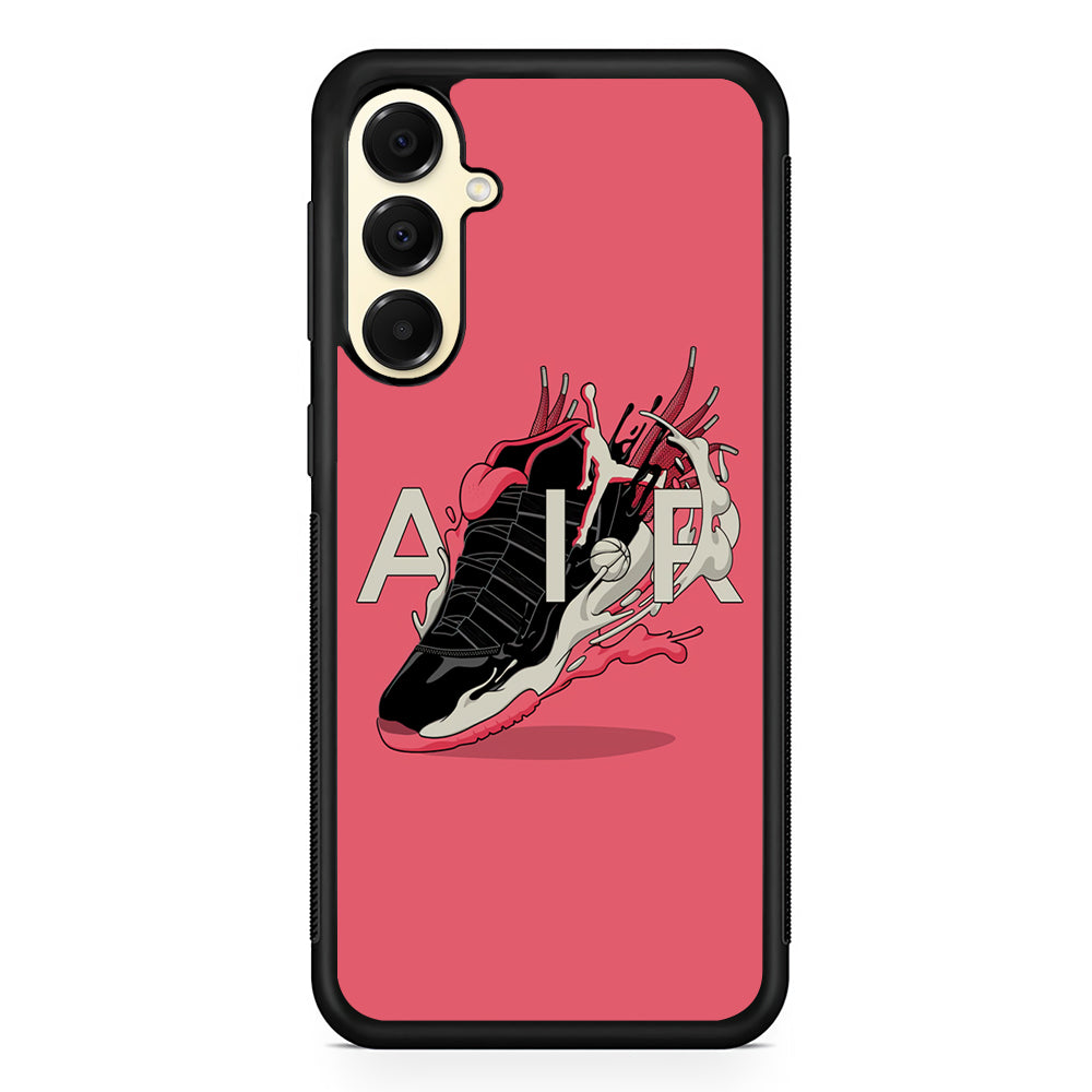 Air Jordan Paint Of Shoes Art Samsung Galaxy A16 Case | Slim Rubber Case for Samsung Galaxy A16