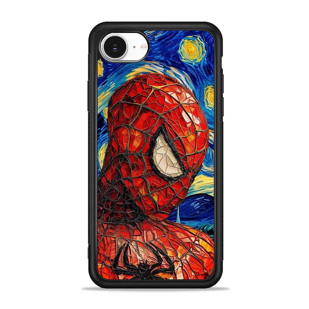 Spiderman Starry Night iPhone 16e Case | Protective Phone Cover