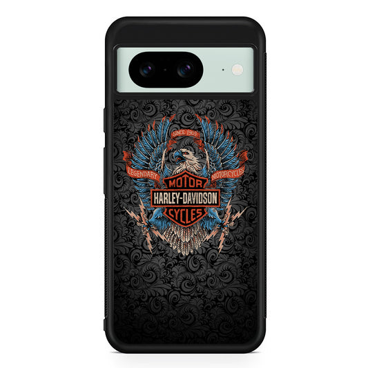 Harley Davidson Eagle Energy Google Pixel 8 Case | Slim Rubber Case for Google Pixel 8