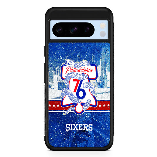 NBA Philadelphia 76ers Sixers Google Pixel 8 Pro Case | Slim Rubber Case for Google Pixel 8 Pro