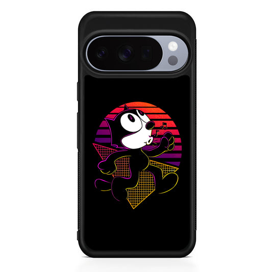 Felix The Cat Whistling Google Pixel 10 Pro Case | Slim Google Pixel 10 Pro Rubber Case