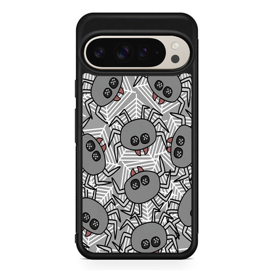 Spidersweb Cartoon Google Pixel 9 Pro Case | Slim Protective Cover