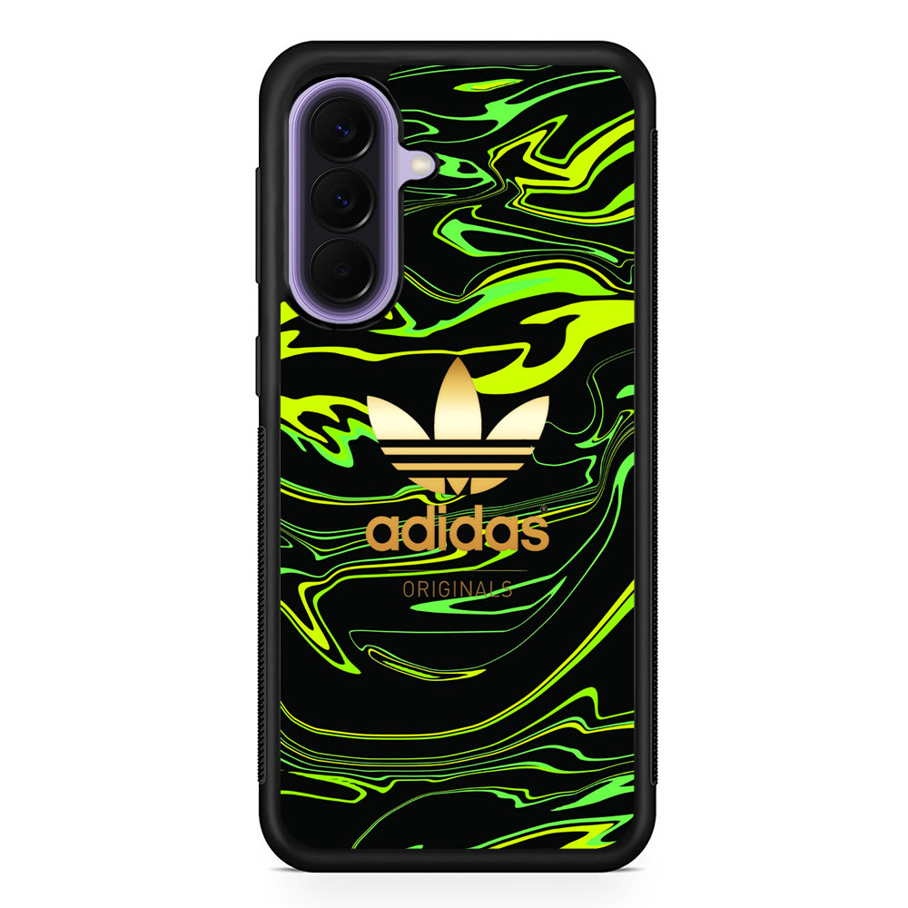 Adidas Green Moss Line Samsung Galaxy A57 Case | Slim Samsung Galaxy A57 Rubber Case