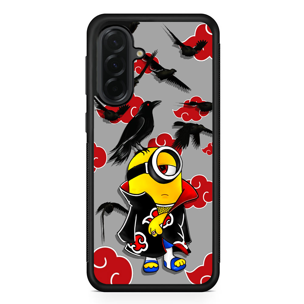 Minions Itachi Mode On Samsung Galaxy A36 Case | Protective Rubber Cover