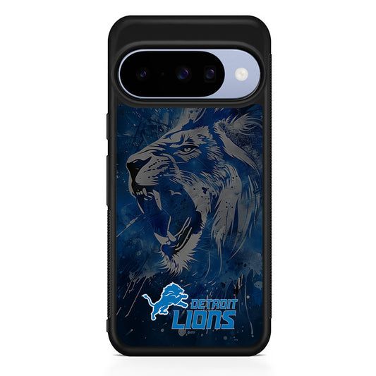 NFL Detroit Lions Roar Google Pixel 10 Case | Google Pixel 10 Rubber Protective Case