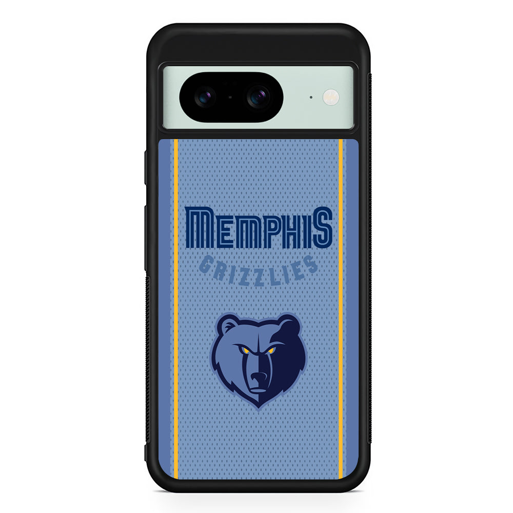 NBA Memphis Grizzlies Jersey Google Pixel 8 Case | Durable Protective Cover for Google Pixel 8