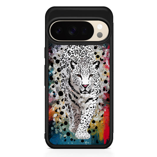 A White Leopard Painting Google Pixel 10 Pro XL Case | Slim Google Pixel 10 Pro XL Protective Case