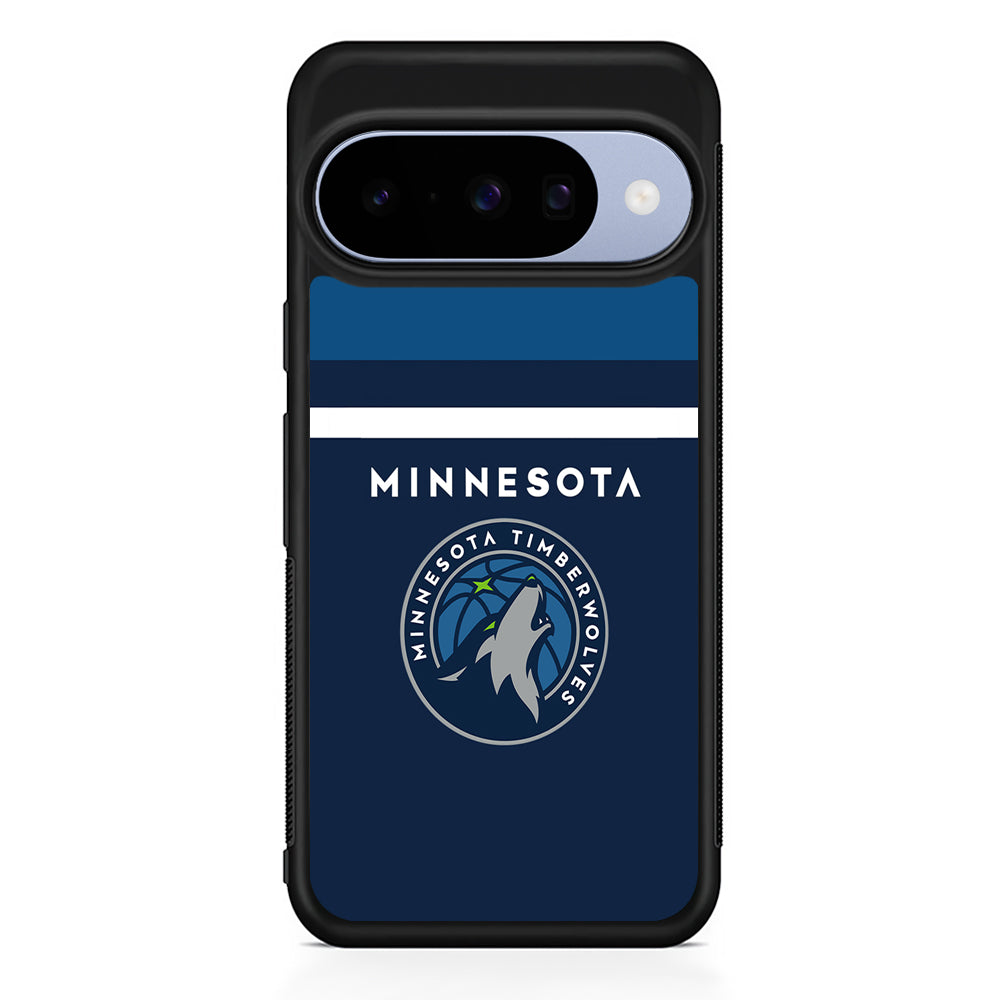 NBA Minnesota Timberwolves Jersey Google Pixel 10 Case | Google Pixel 10 Rubber Protective Case
