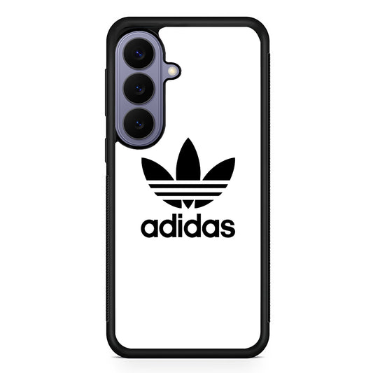 Adidas Milk White Samsung Galaxy S26 Case | Slim Protective Rubber Case for Samsung S26