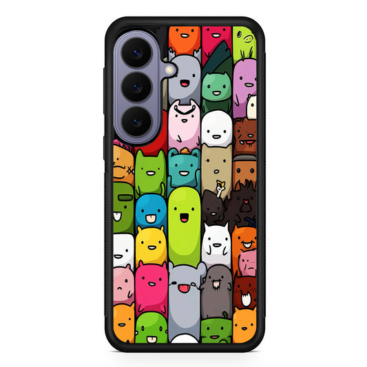 Monster Cute Cartoon Doodle Samsung Galaxy S26 Case | Durable Rubber Case for Samsung Galaxy S26