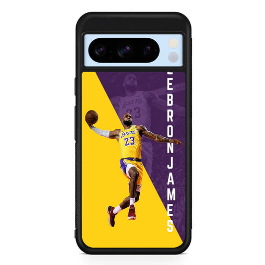 Lebron James Lakers 23 Google Pixel 8 Pro Case | Slim Rubber Case for Google Pixel 8 Pro