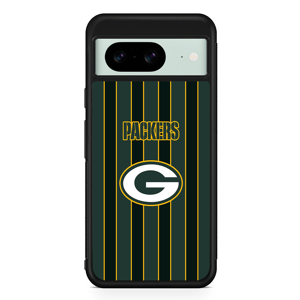 NFL Green Bay Packers Yellow Line Google Pixel 8 Case | Durable Protective Cover for Google Pixel 8