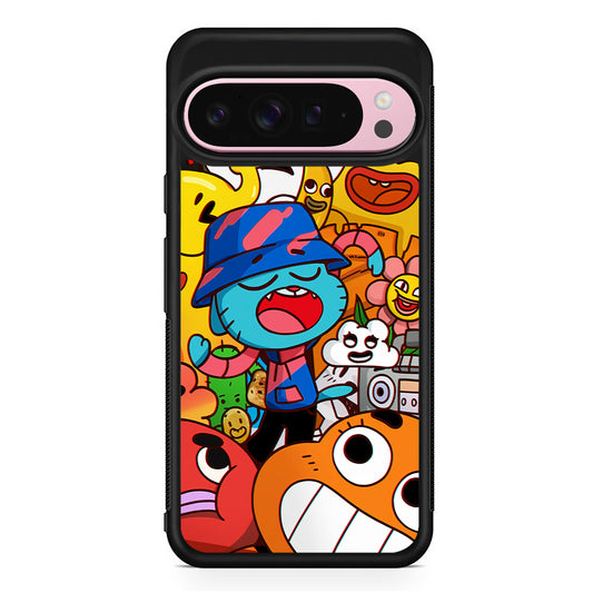 Gumball and Friends Doodle Google Pixel 9 Pro XL Case | Protective Cover